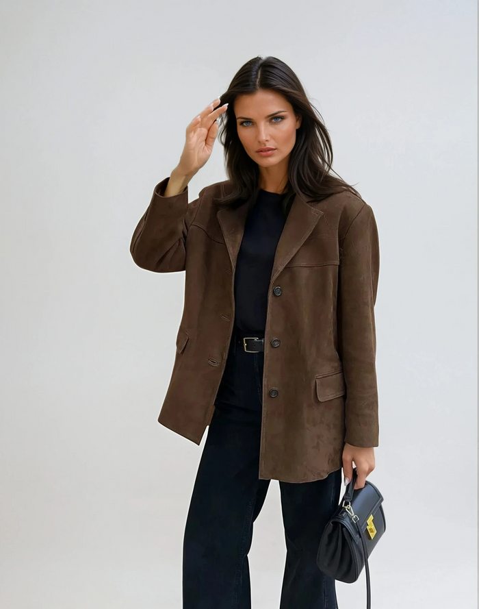 Berkeley | Blazer Elegante Effetto Suede
