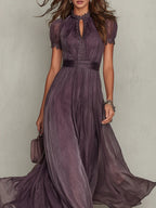 Ashley | Vestito Maxi Chiffon Vintage Elegante
