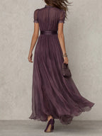 Ashley | Vestito Maxi Chiffon Vintage Elegante