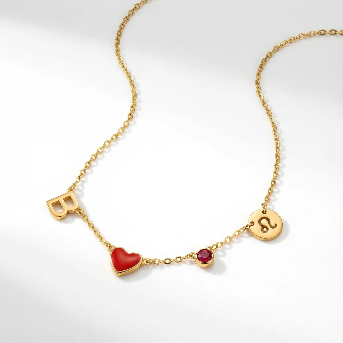 Laine | Collana con Iniziali e Cuore