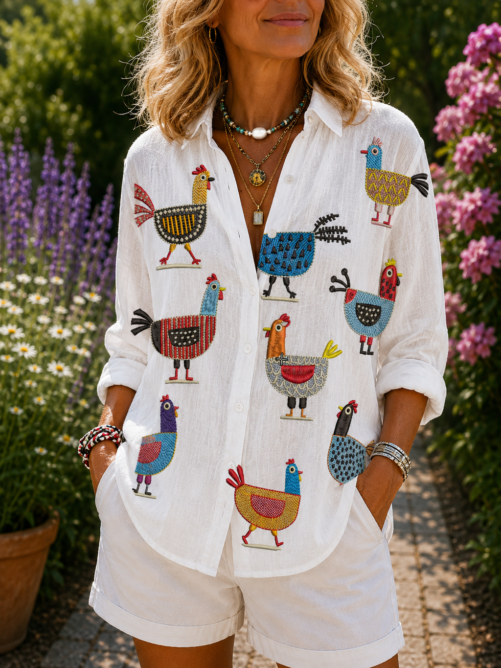 Marcella | Blusa Gallette Colorate