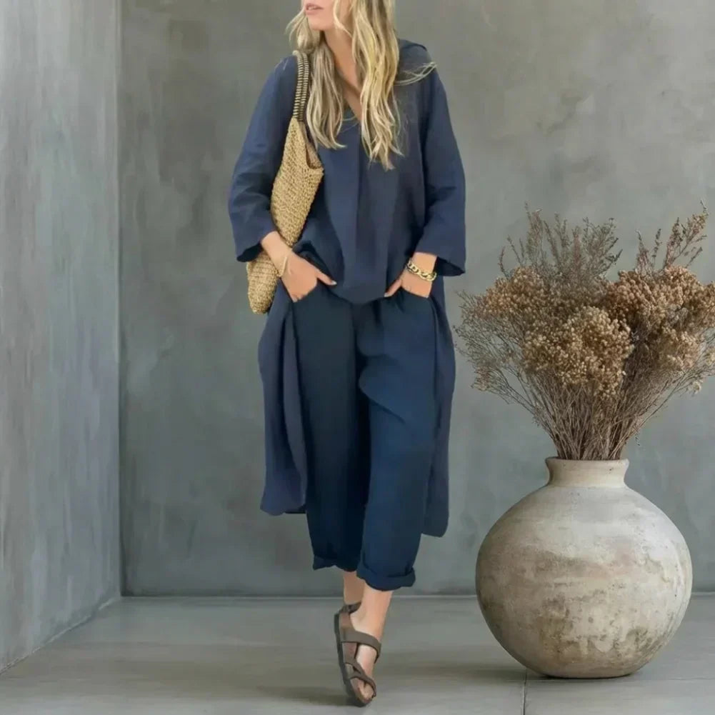 Nicole | Completo Elegante con Tunica e Pantaloni