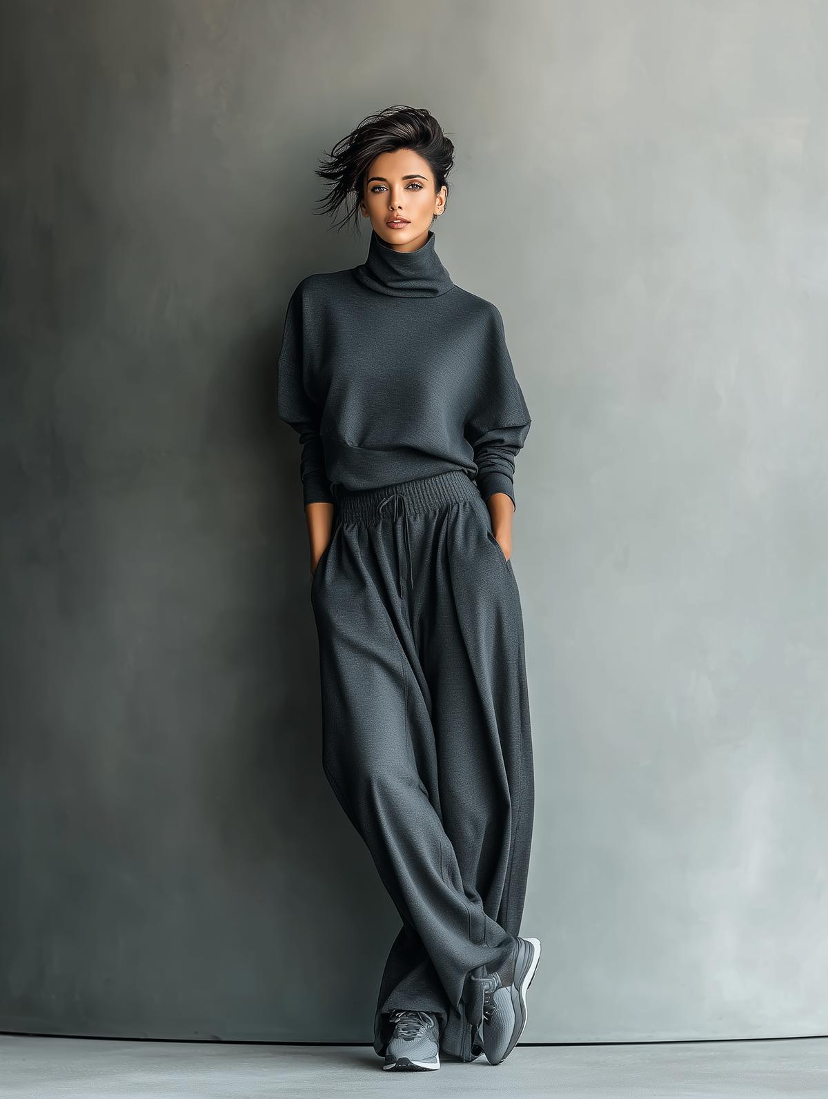Carlotta - Insieme in Maglia con Pantalone Ampio