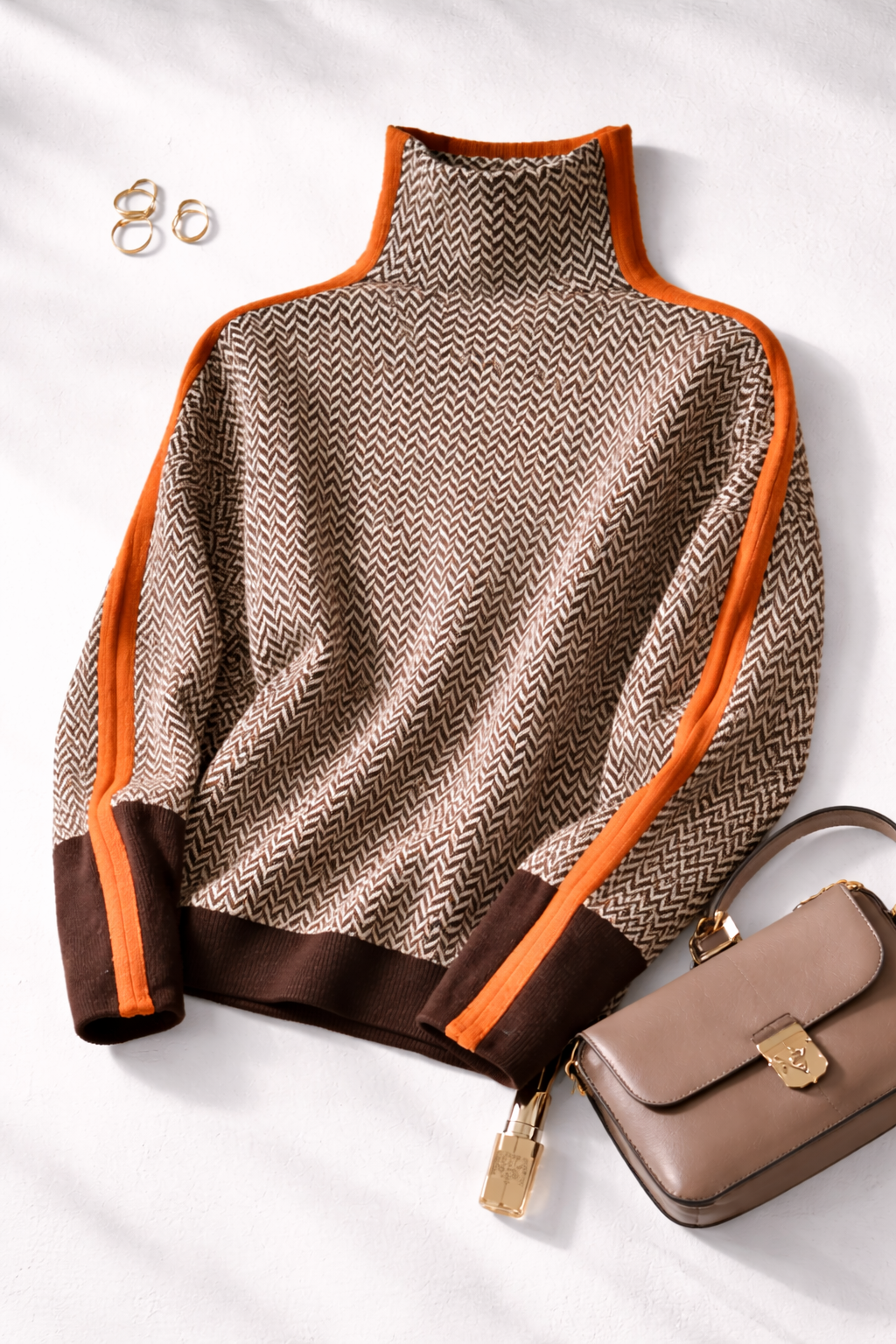 Helena | Maglione a righe a contrasto