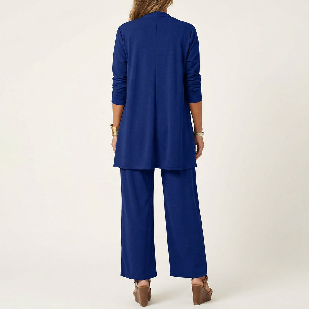 Clarissa | Completo Tre Pezzi con Pantaloni Ampi
