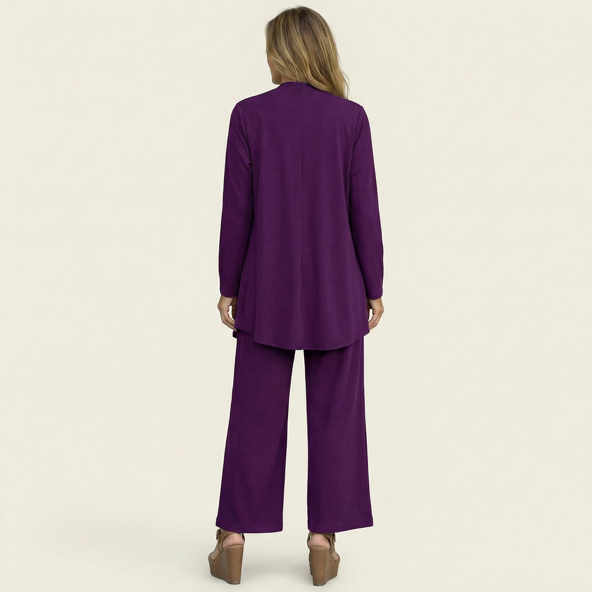 Clarissa | Completo Tre Pezzi con Pantaloni Ampi