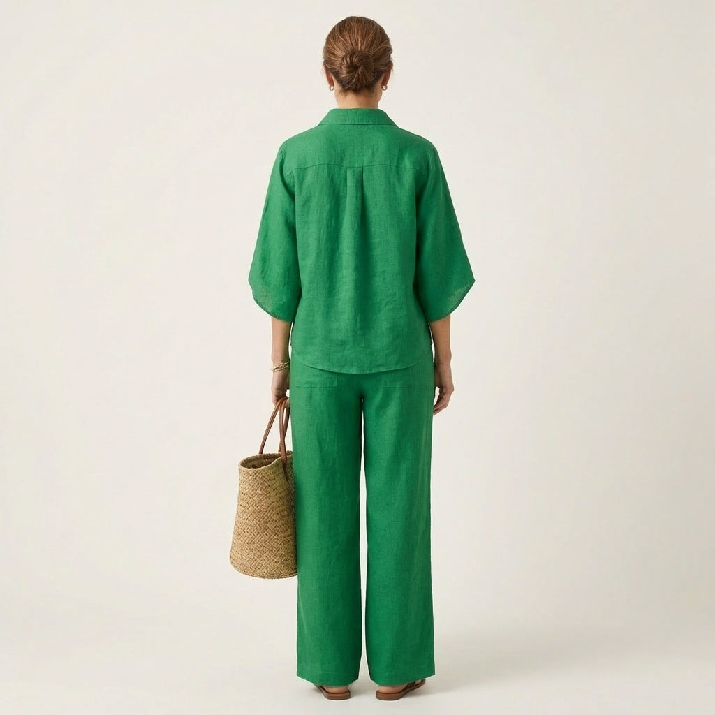 Fabiana | Completo Due Pezzi con Pantaloni Ampi