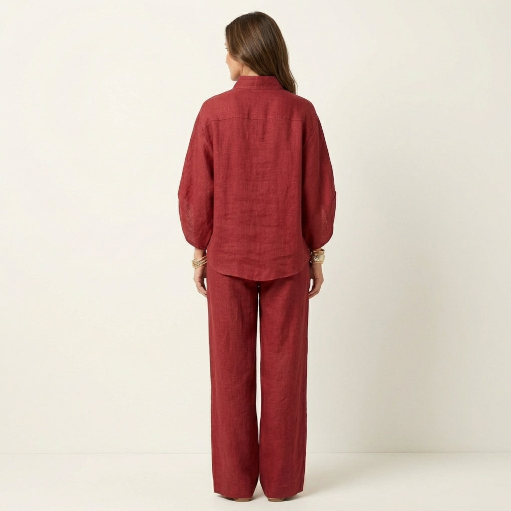 Fabiana | Completo Due Pezzi con Pantaloni Ampi