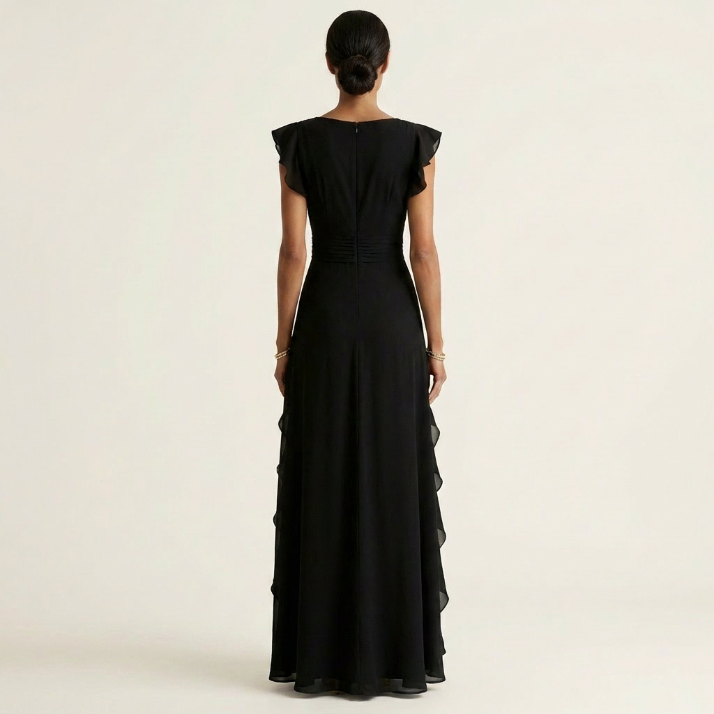 Flavia | Abito Maxi con Volant
