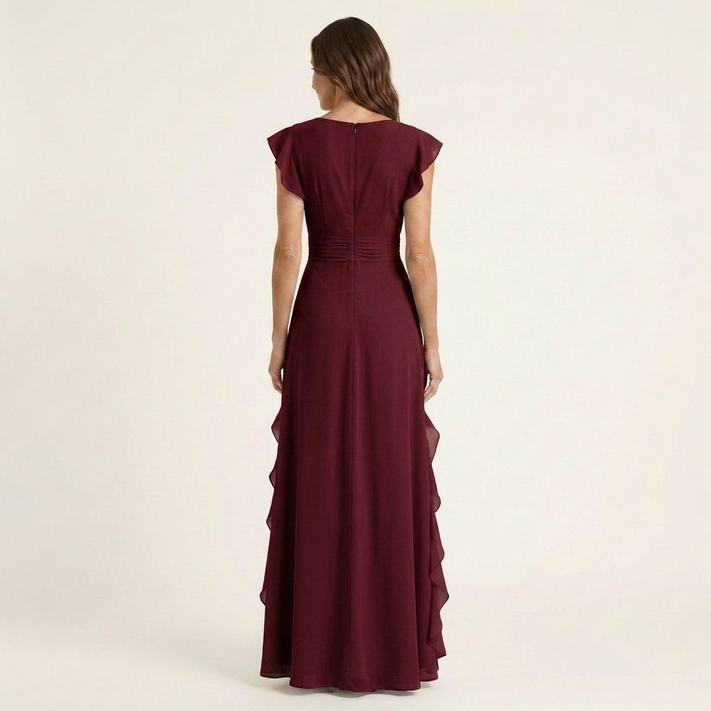 Flavia | Abito Maxi con Volant