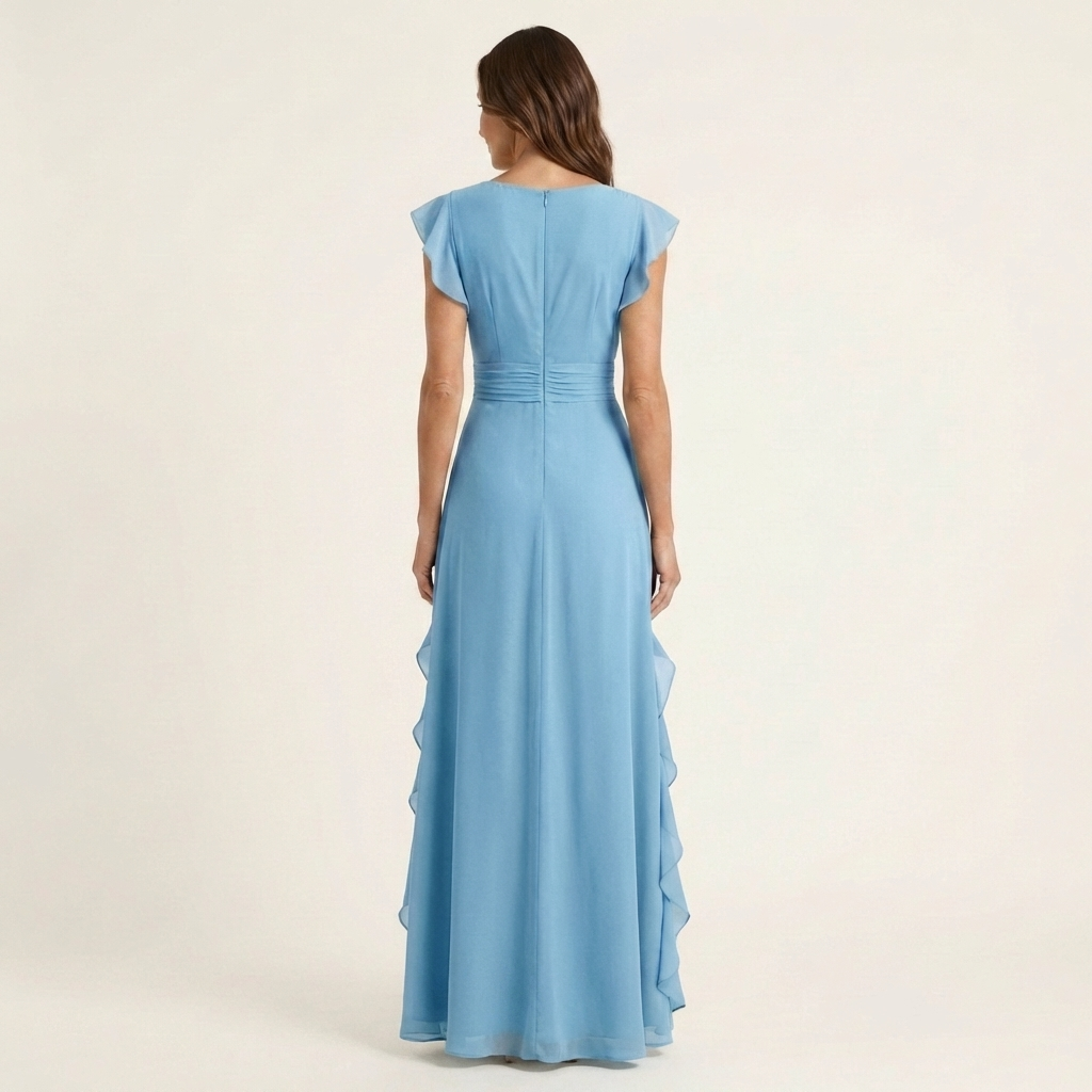 Flavia | Abito Maxi con Volant
