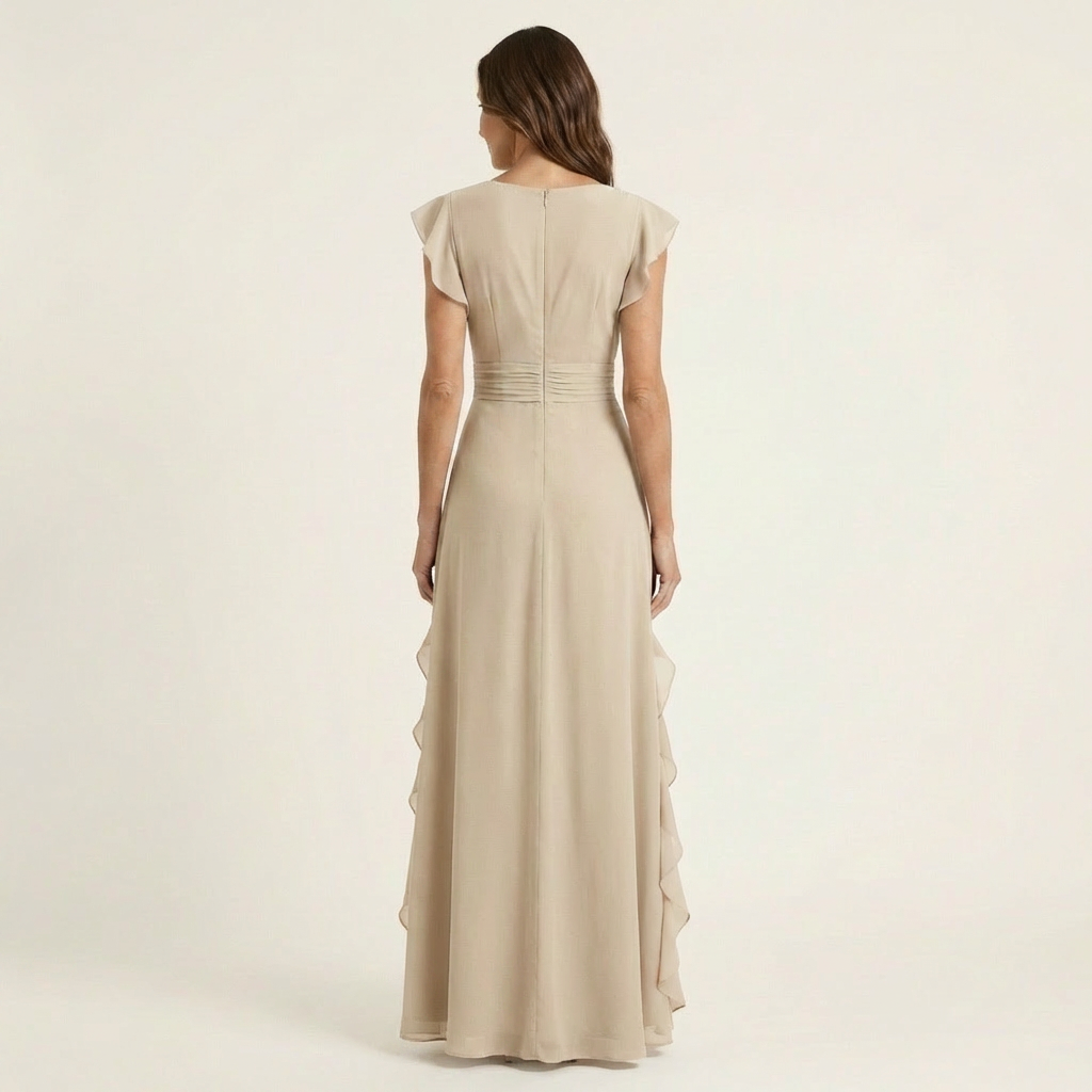 Flavia | Abito Maxi con Volant