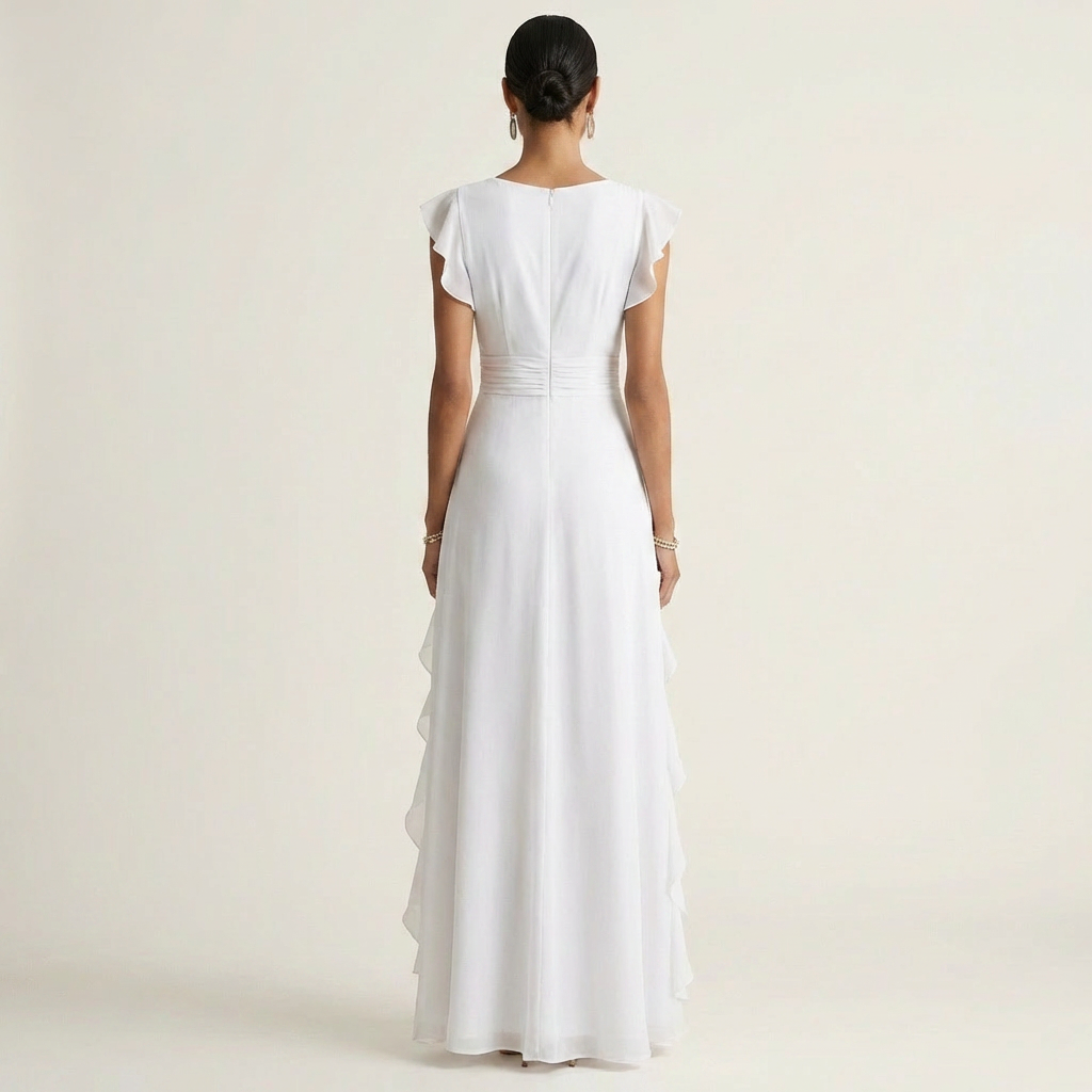 Flavia | Abito Maxi con Volant
