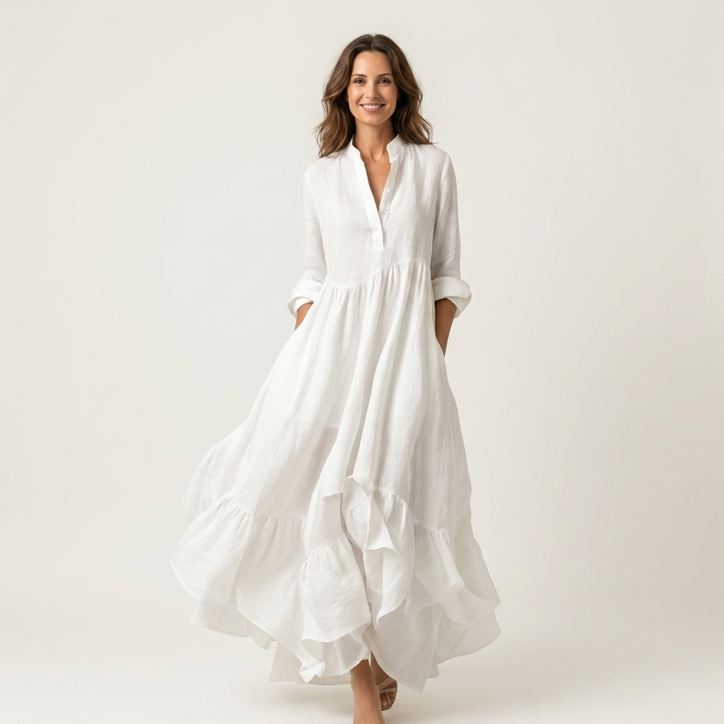 Dalila | Abito Maxi con Volant