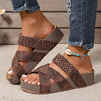 Valentine | Sandali Platform con Fasce Incrociate