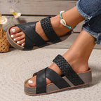 Valentine | Sandali Platform con Fasce Incrociate