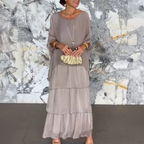 Ortensia | Abito Maxi Eleganza a Balze