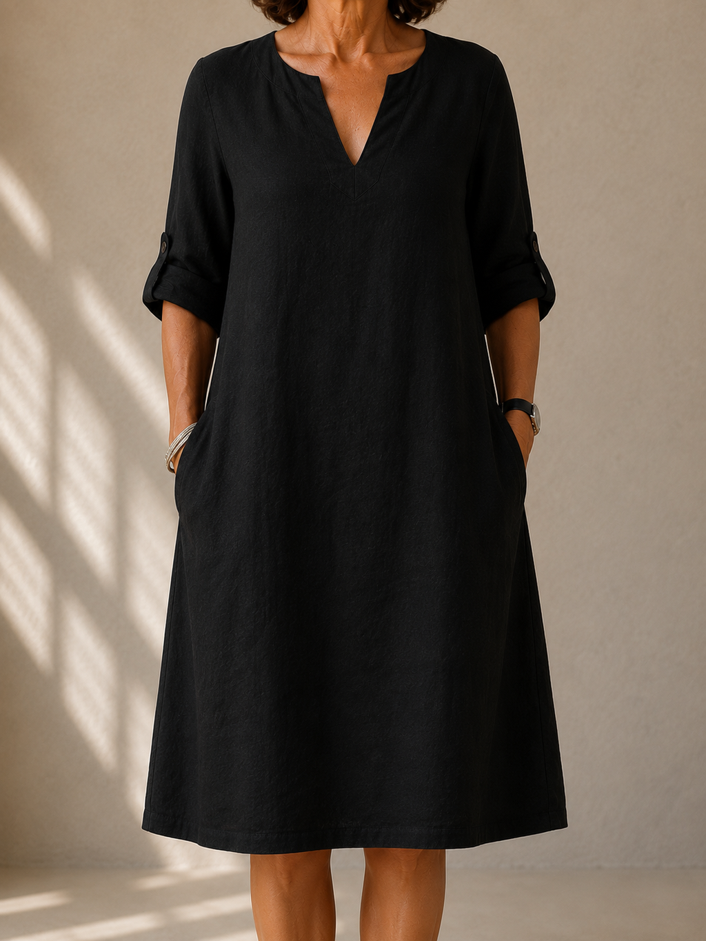 Mirella | Abito Linea Morbida con Tasche